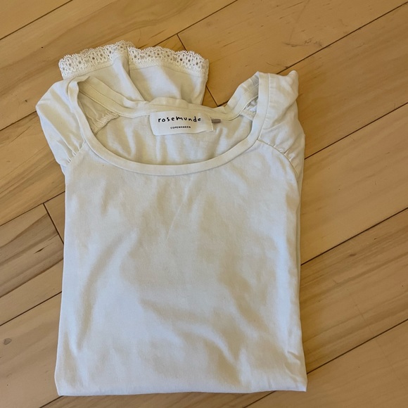 Rosemunde Copenhagen raglan shirt off-white - Picture 3 of 6